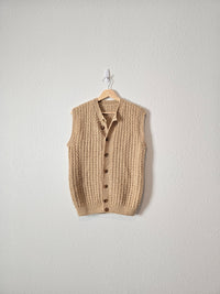 Handmade Textured Knit Vest (S/M)