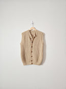 Handmade Textured Knit Vest (S/M)