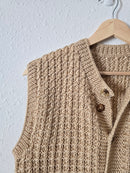 Handmade Textured Knit Vest (S/M)