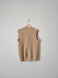 Handmade Textured Knit Vest (S/M)