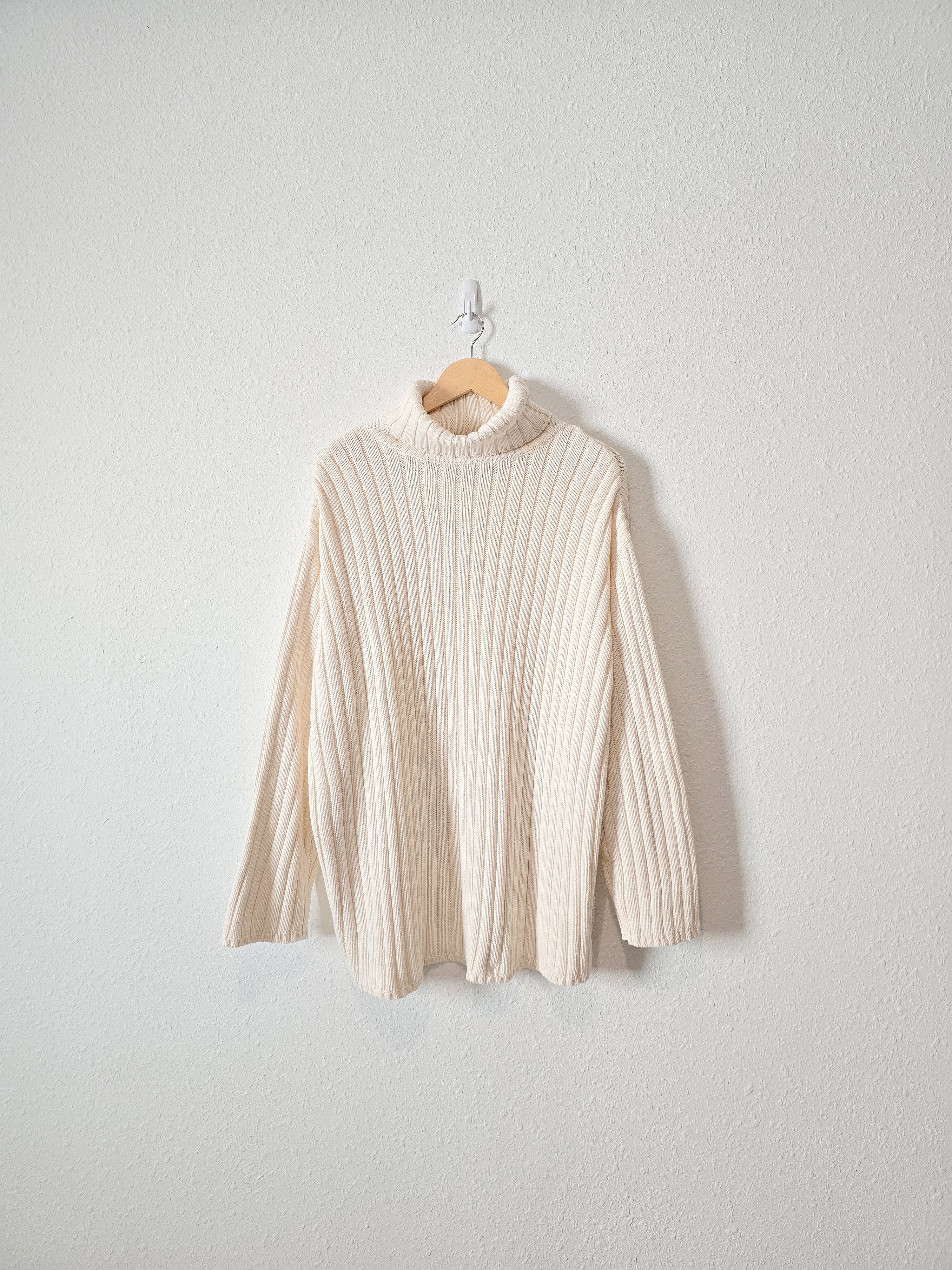 Vintage Chunky Turtleneck Sweater (L)