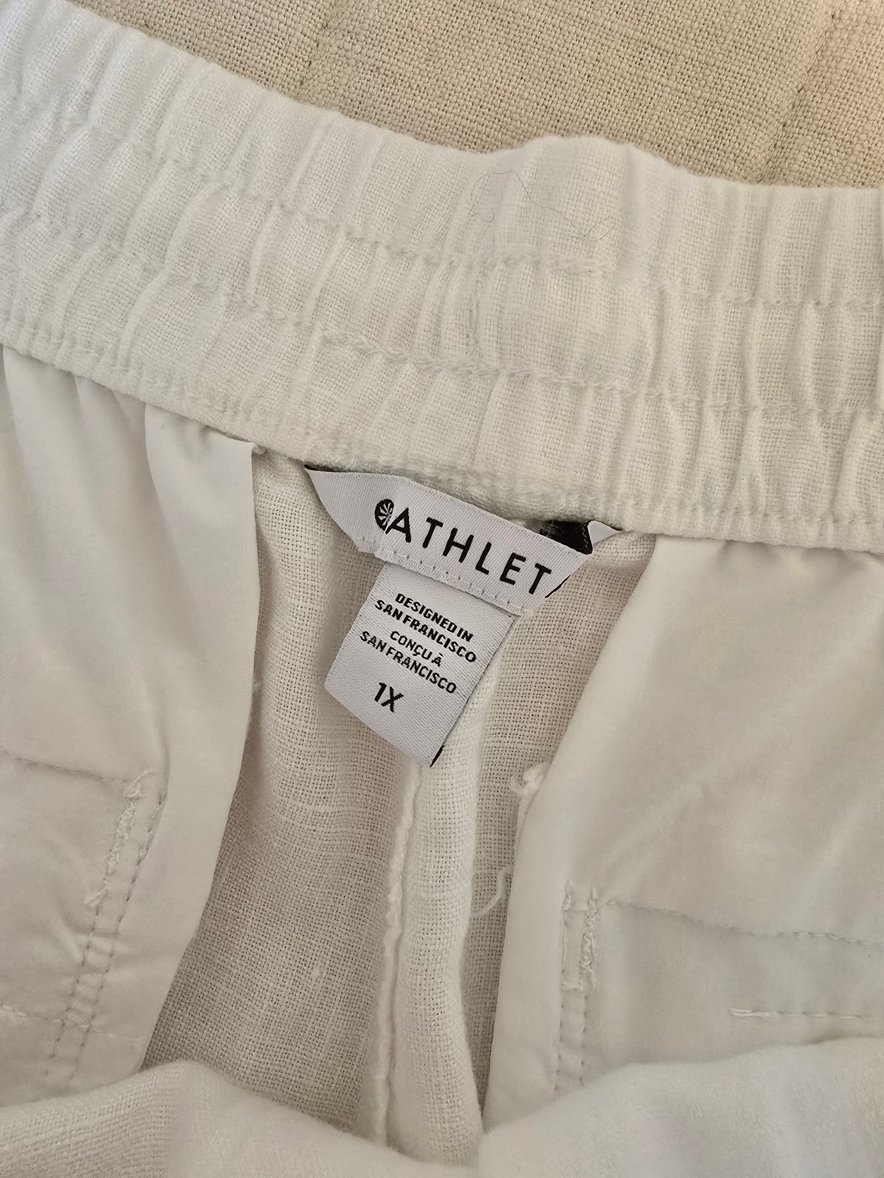 NEW Athleta Wide Leg Linen Pants (1X)