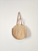 Raffia Straw Circle Bag