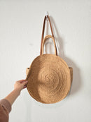 Raffia Straw Circle Bag