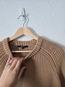 Quince Camel Cotton Sweater (S)