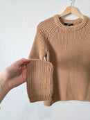 Quince Camel Cotton Sweater (S)