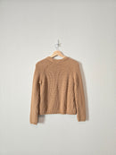 Quince Camel Cotton Sweater (S)