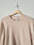 Cream 100% Cashmere Sweater (L)