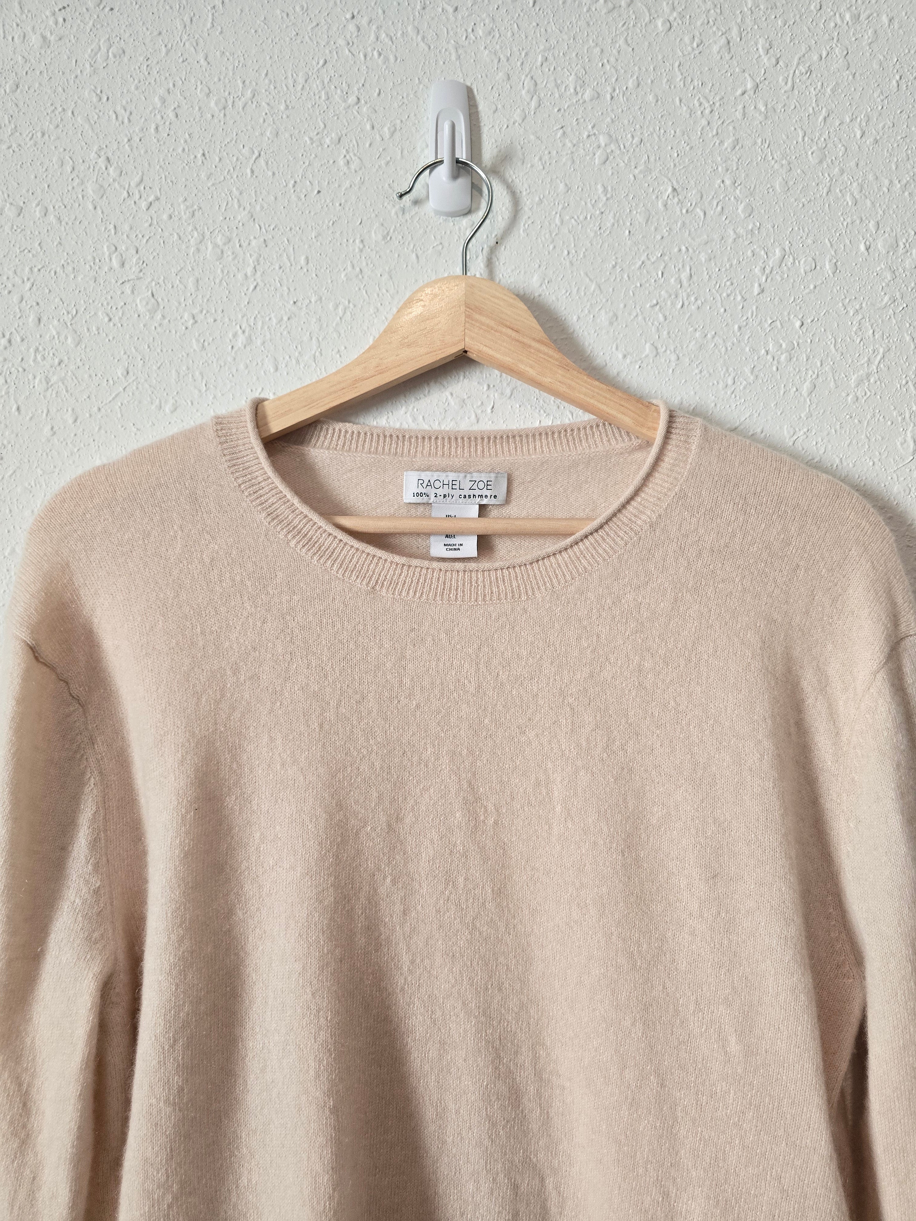 Cream 100% Cashmere Sweater (L)