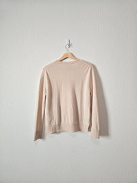 Cream 100% Cashmere Sweater (L)