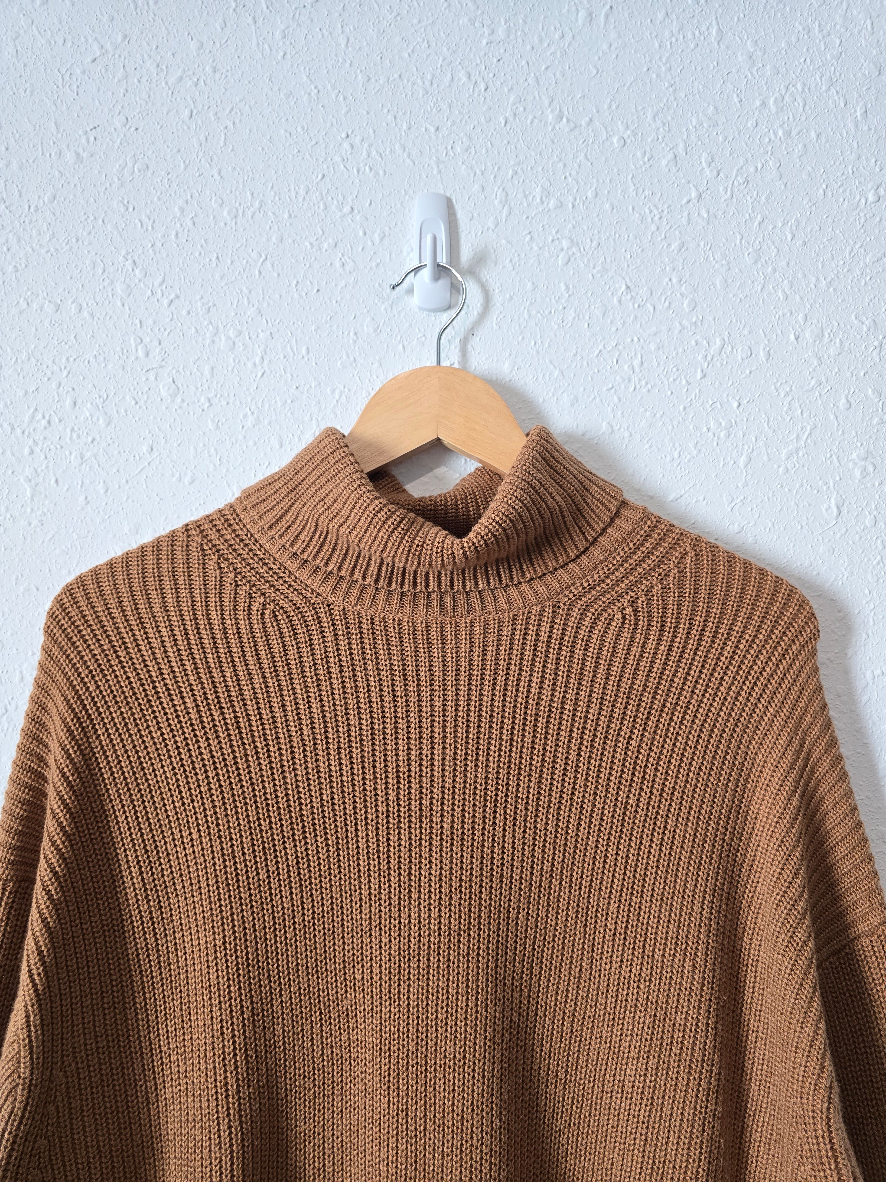 J.Crew Caramel Turtleneck Sweater (S)