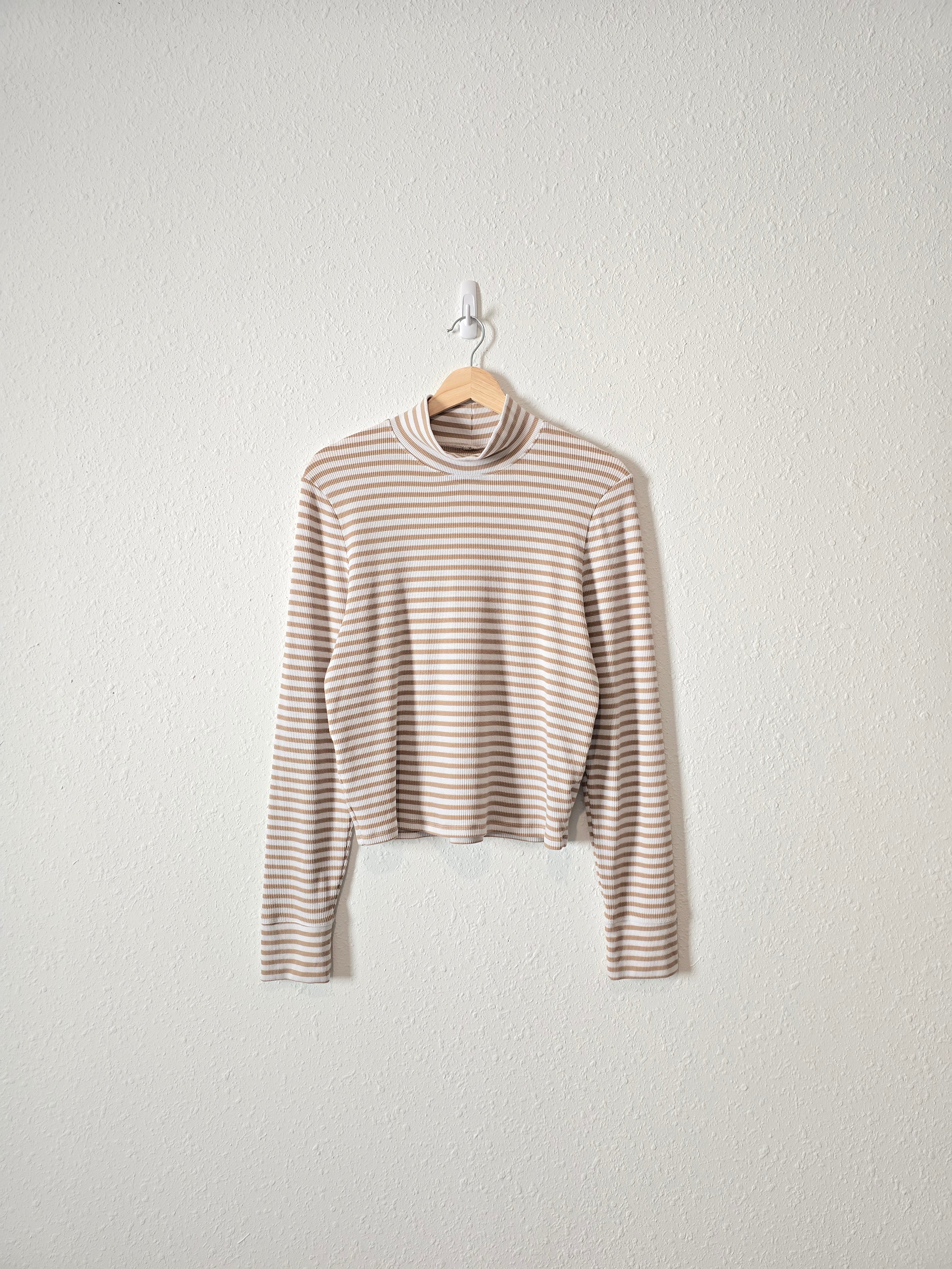 Striped Mockneck Tee (XXL)