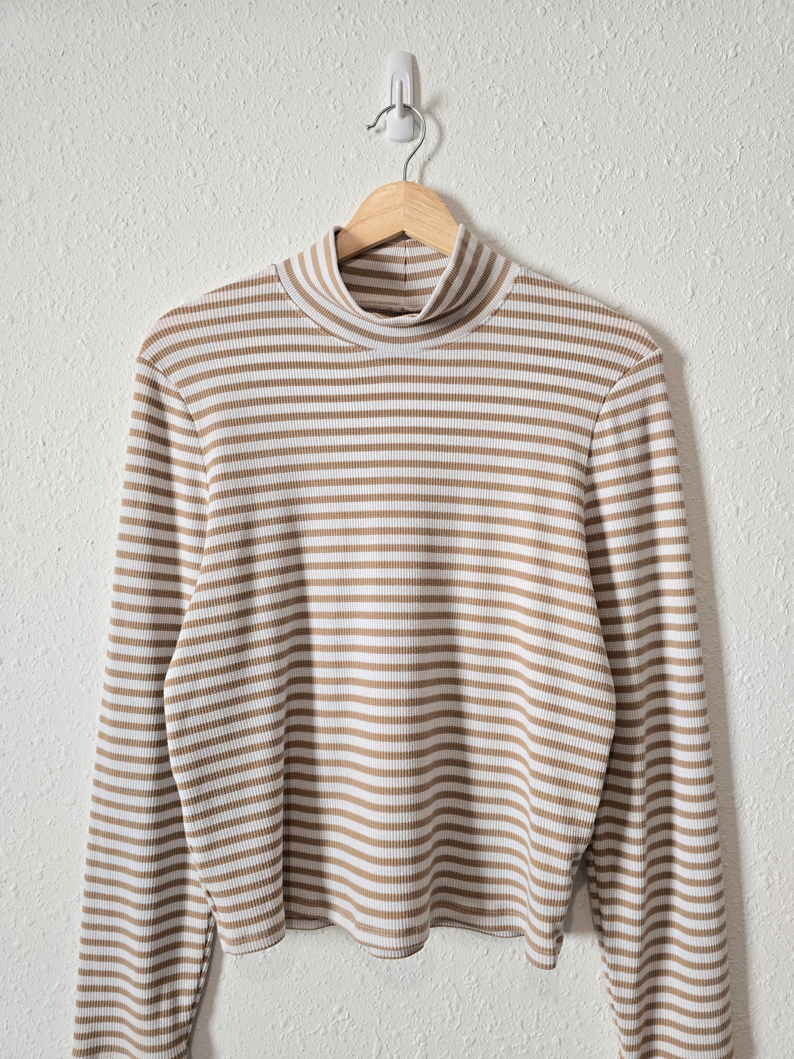 Striped Mockneck Tee (XXL)