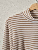 Striped Mockneck Tee (XXL)