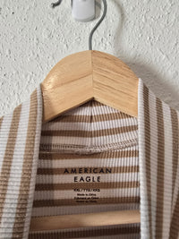 Striped Mockneck Tee (XXL)