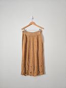 Free People Cable Knit Midi Skirt (XL)