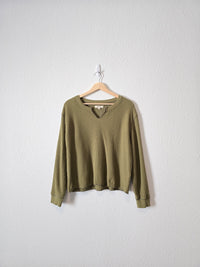 NEW Madewell Waffle Knit Top (M)