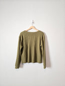 NEW Madewell Waffle Knit Top (M)