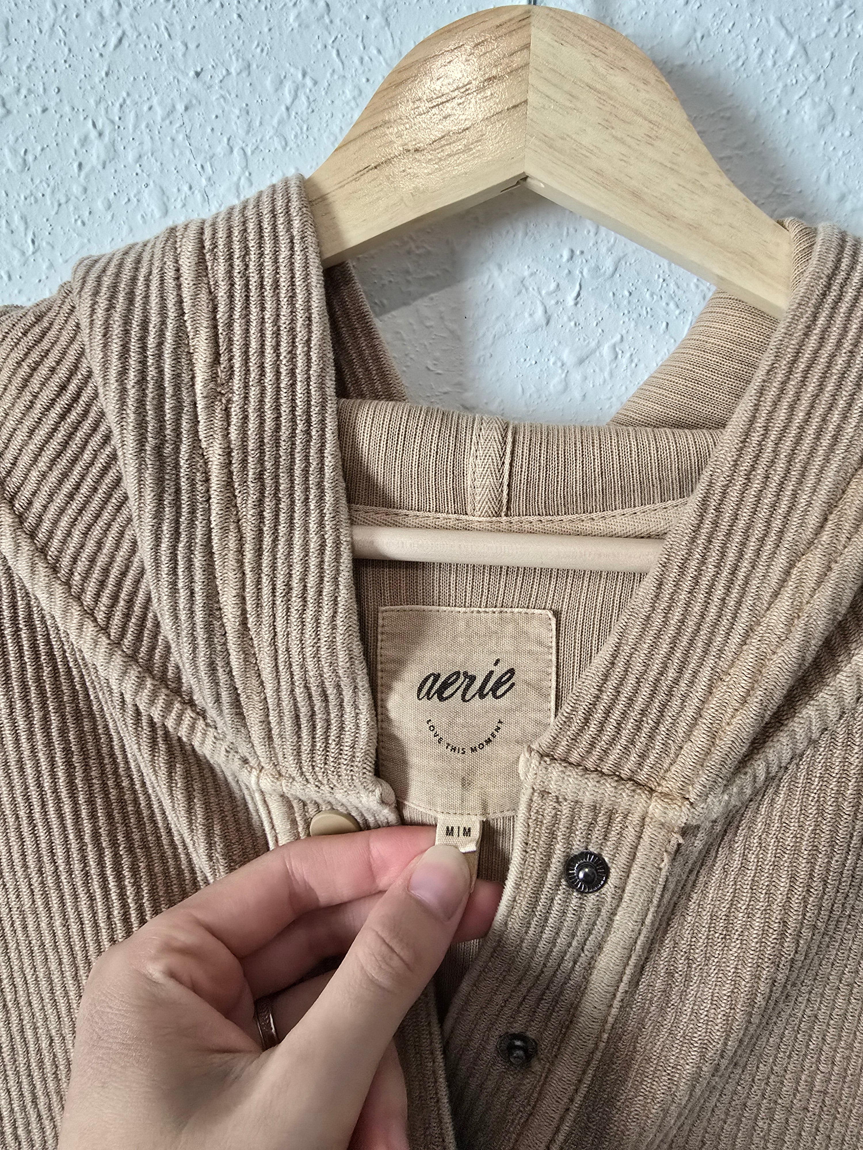 Aerie Oversized Snap Button Pullover (M)