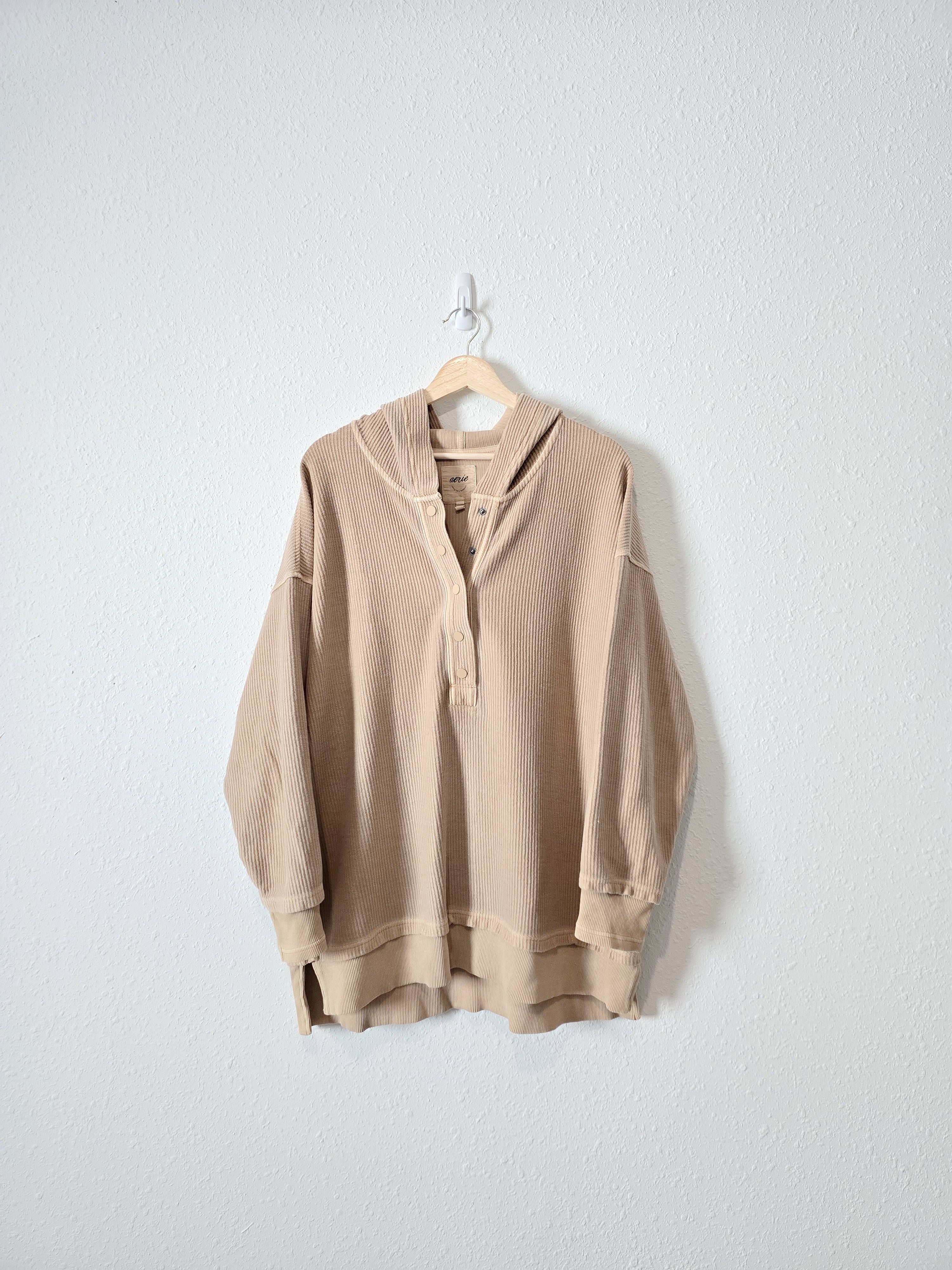 Aerie Oversized Snap Button Pullover (M)