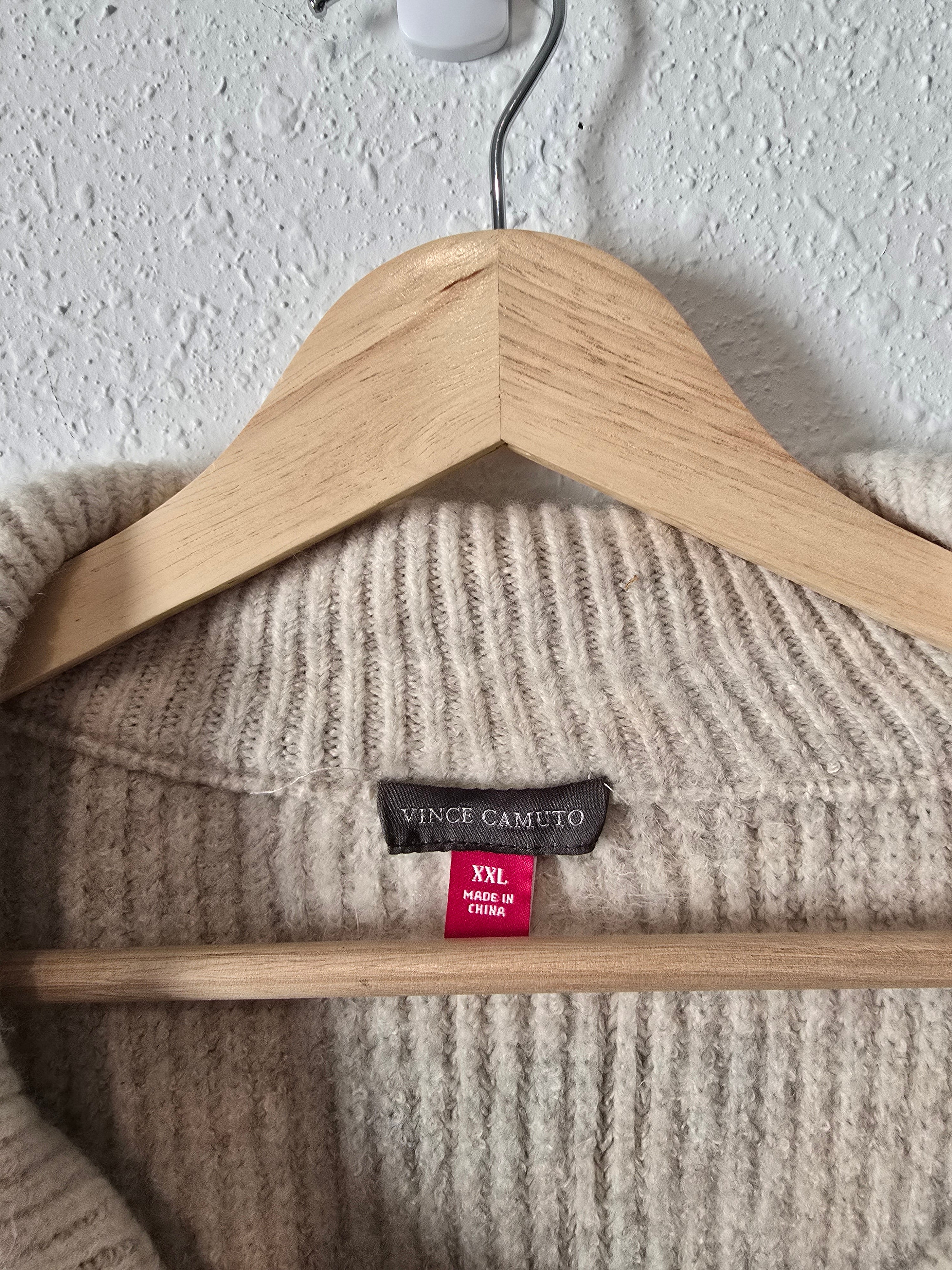 Quarter Zip Knit Pullover (XXL)