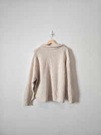 Quarter Zip Knit Pullover (XXL)