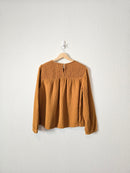 Madewell Mustard Gauze Top (L)