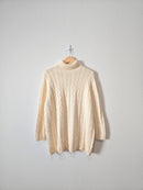 Vintage Cable Knit Turtleneck Sweater (2X)