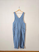 Relaxed Denim Overall Jumpsuit (M)