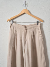 Load image into Gallery viewer, Neutral Linen Wide Leg Pants (L)
