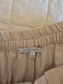 Neutral Linen Wide Leg Pants (L)