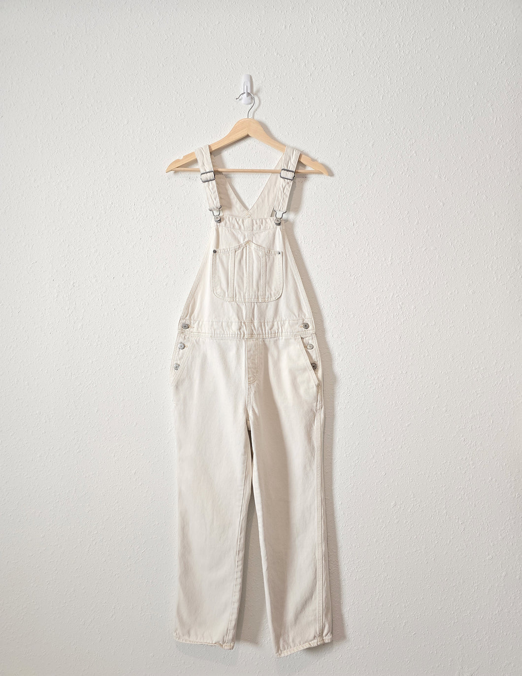 Ecru Cotton Denim Overalls (2)