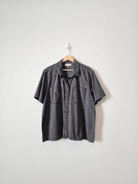 Madewell Black Button Up Shirt (XL)