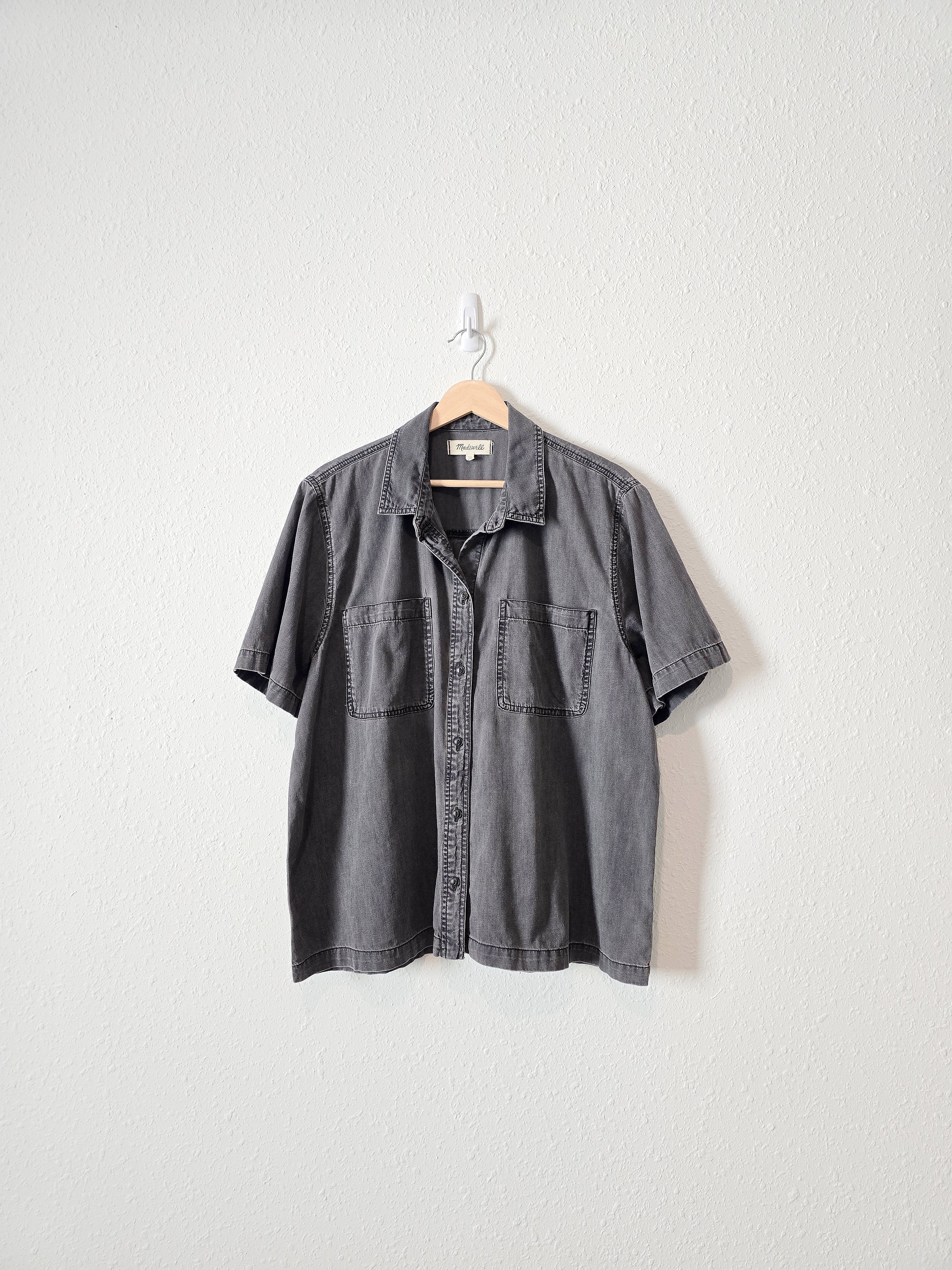 Madewell Black Button Up Shirt (XL)