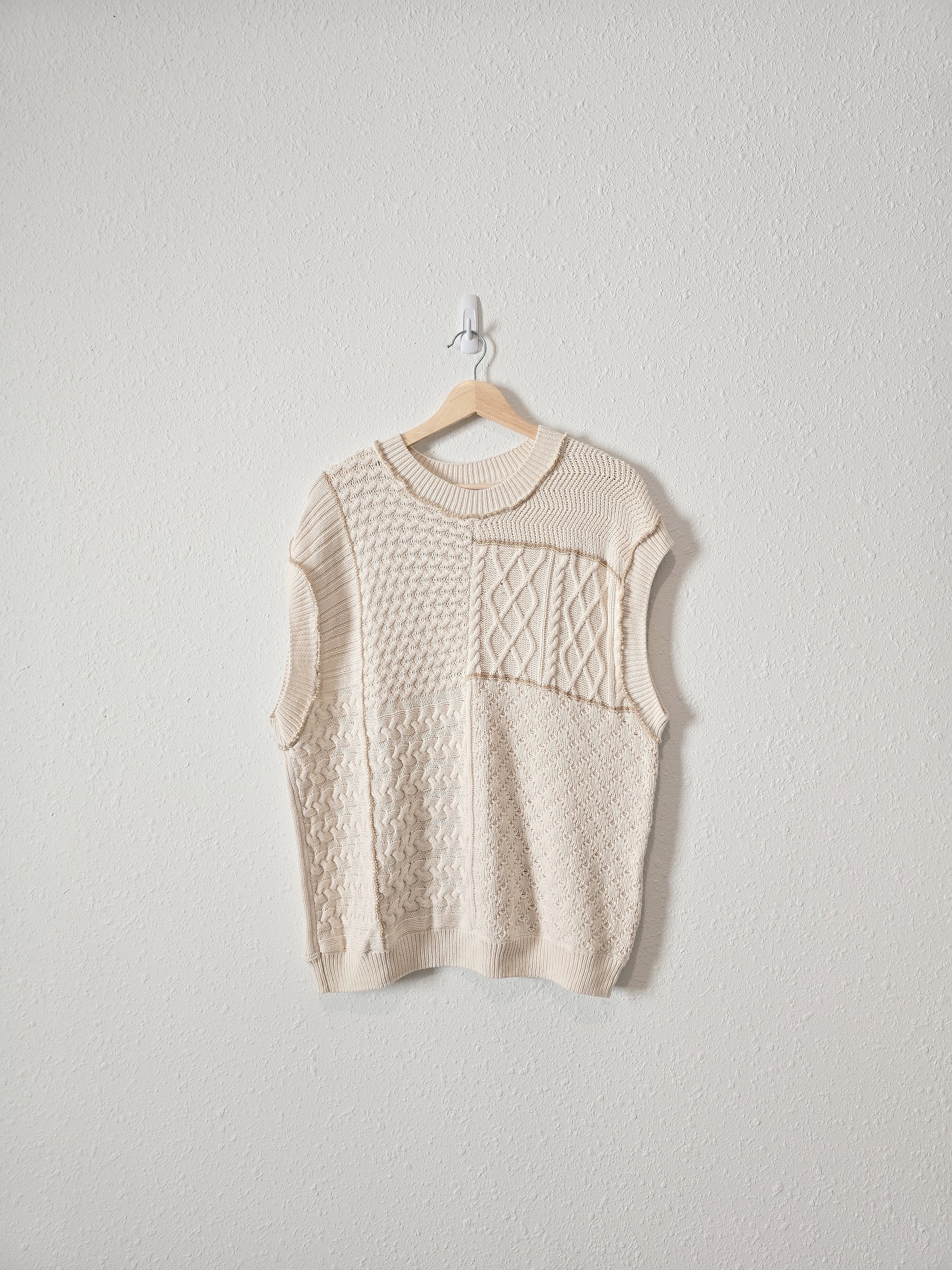 In Loom Cable Knit Sweater Top (S)