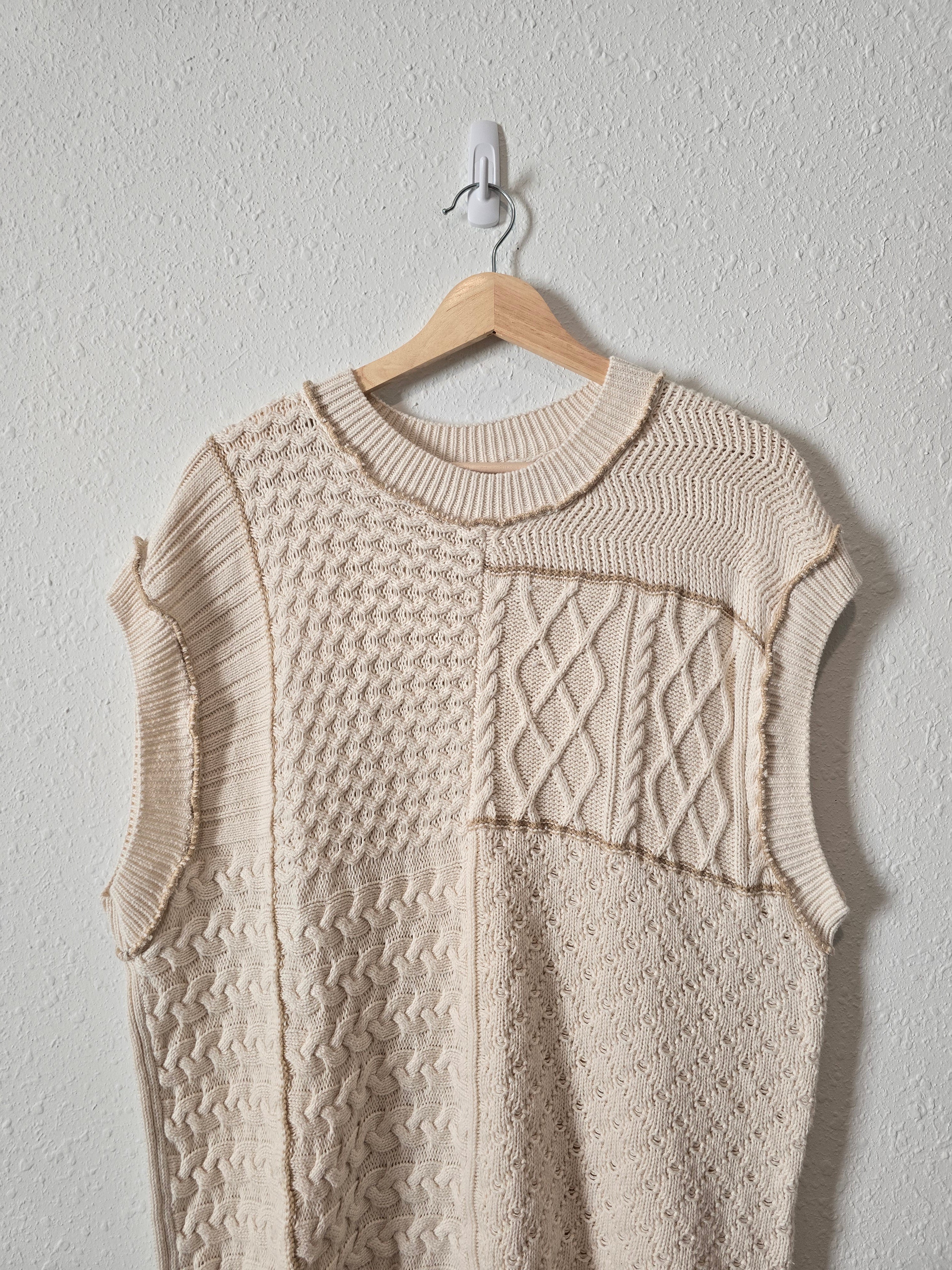 In Loom Cable Knit Sweater Top (S)