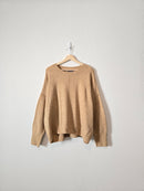 Camel Cozy Knit Sweater (XL)