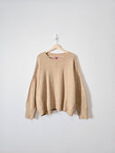 Camel Cozy Knit Sweater (XL)