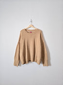 Camel Cozy Knit Sweater (XL)