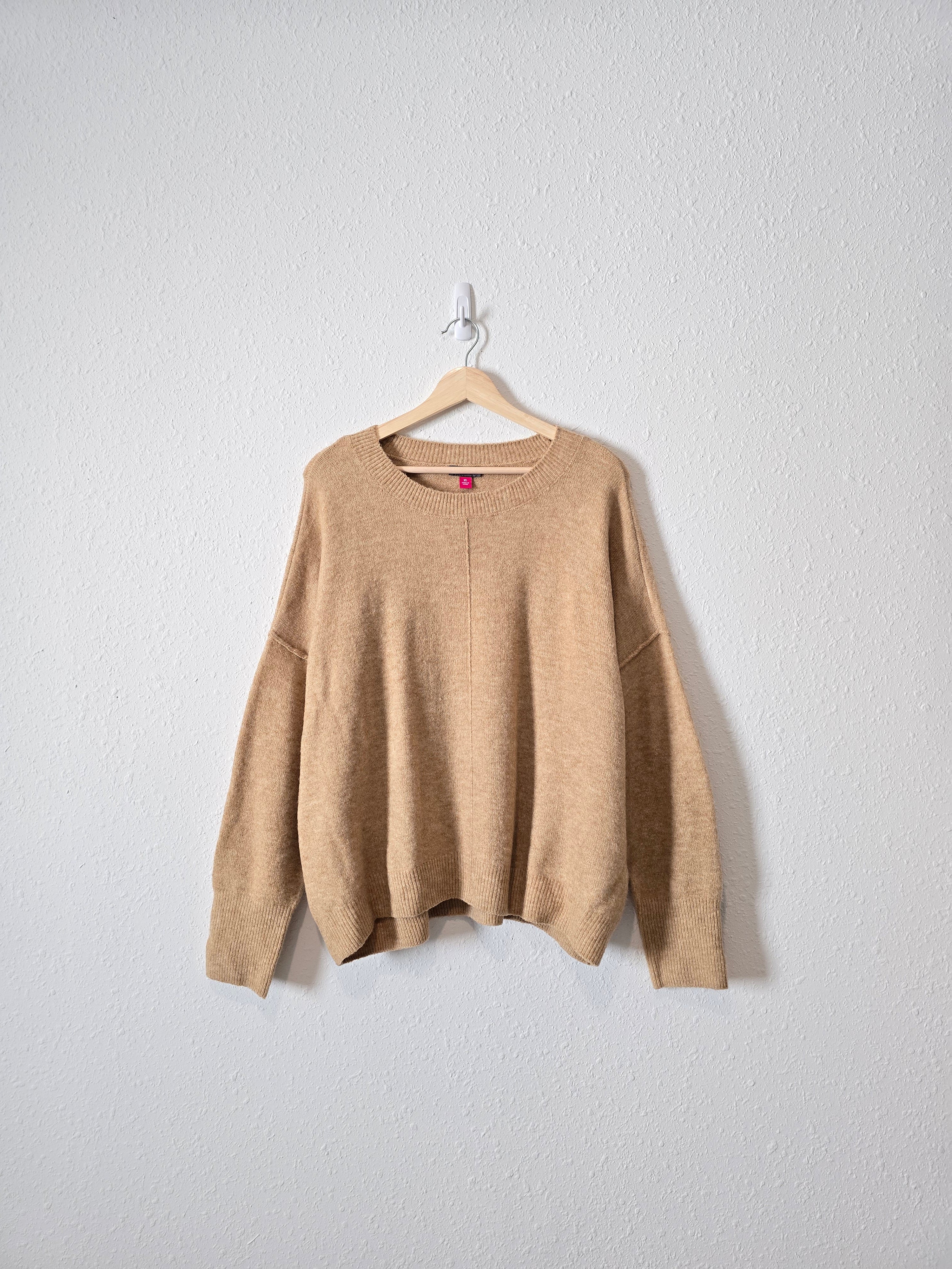 Camel Cozy Knit Sweater (XL)