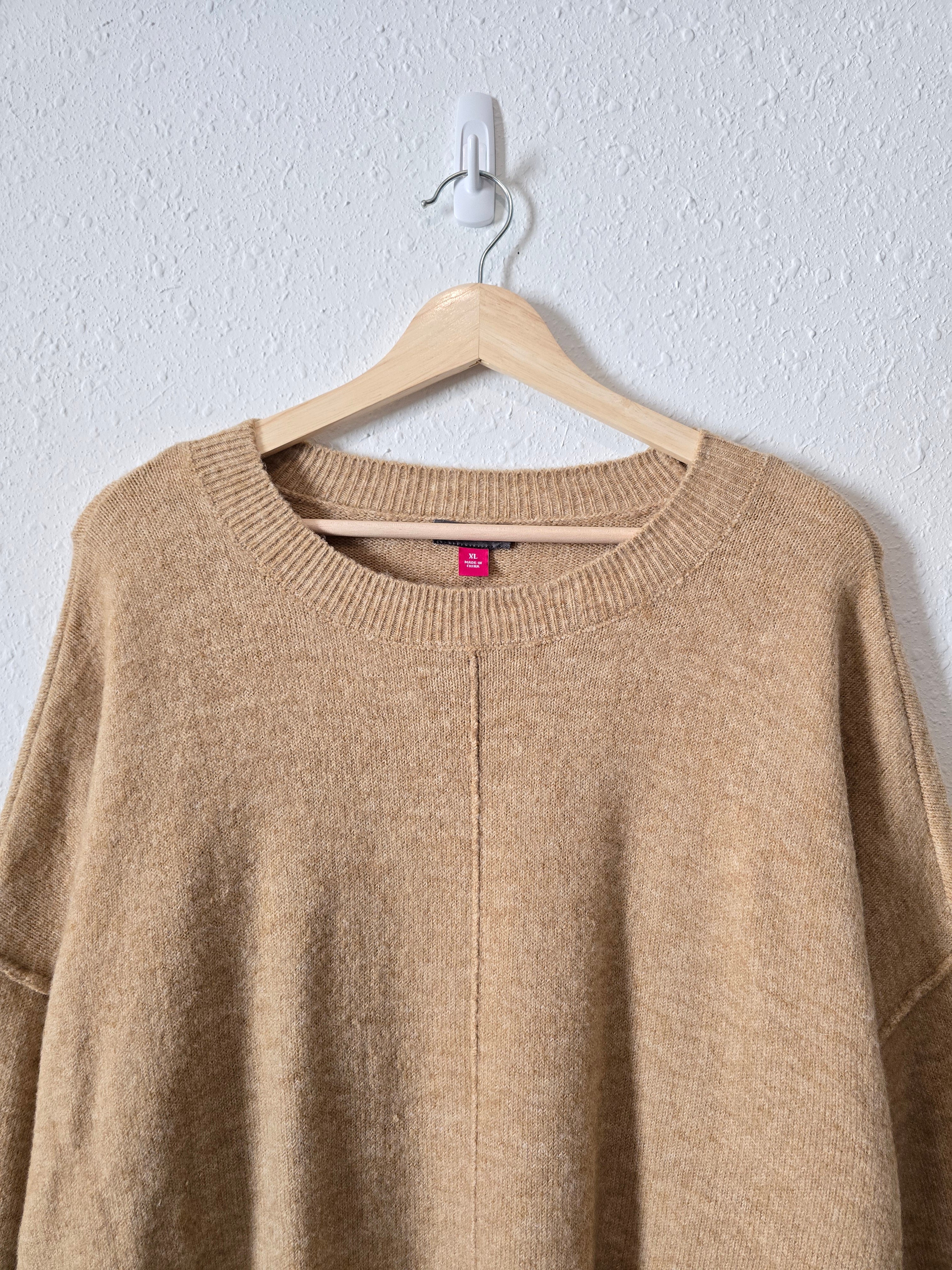 Camel Cozy Knit Sweater (XL)