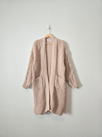 Carly Jean Cozy Textured Cardigan (M)