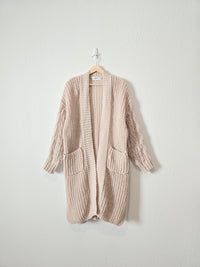 Carly Jean Cozy Textured Cardigan (M)