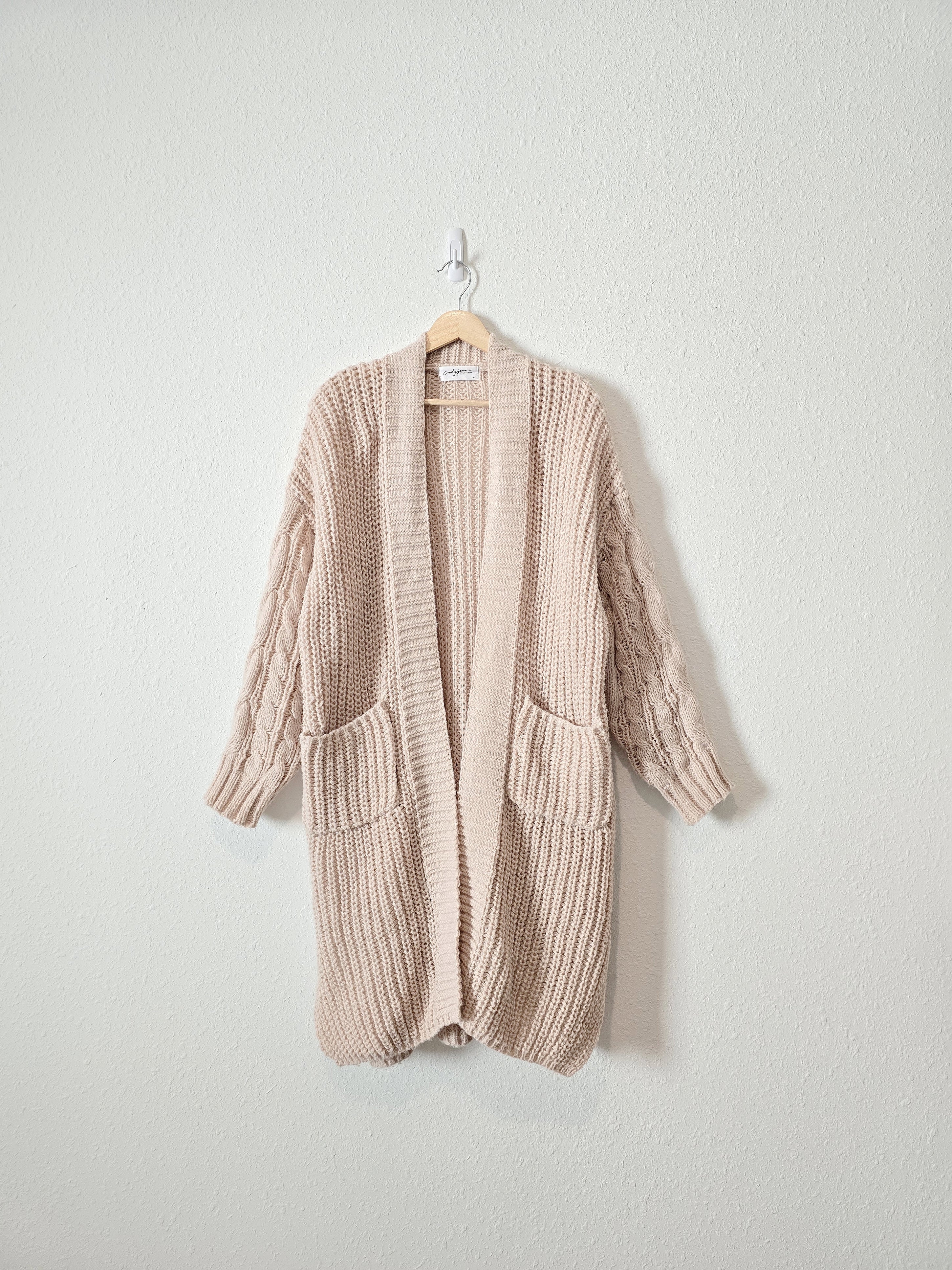 Carly Jean Cozy Textured Cardigan (M)