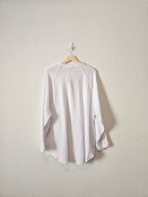 Load image into Gallery viewer, Aerie White Gauze Button Up (L)
