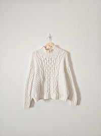 Vintage Chunky Mockneck Sweater (S/M)