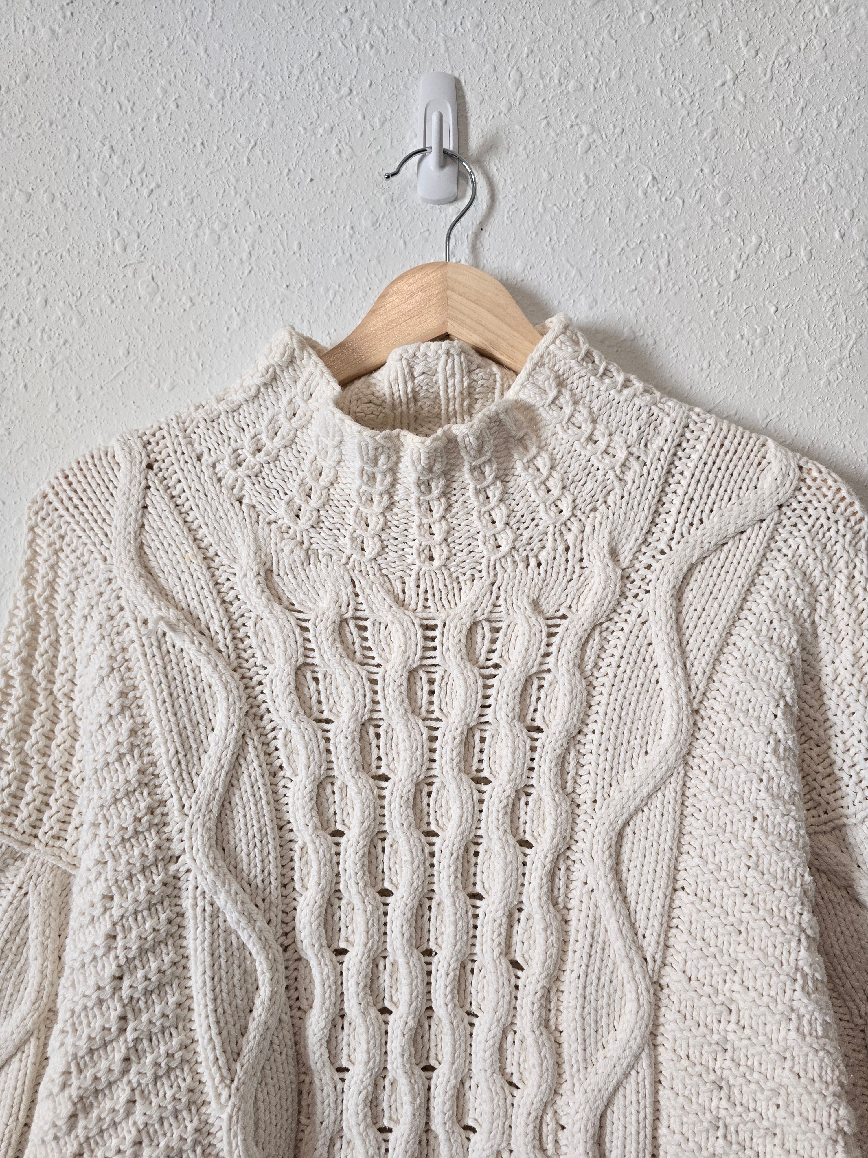 Vintage Chunky Mockneck Sweater (S/M)