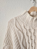 Vintage Chunky Mockneck Sweater (S/M)