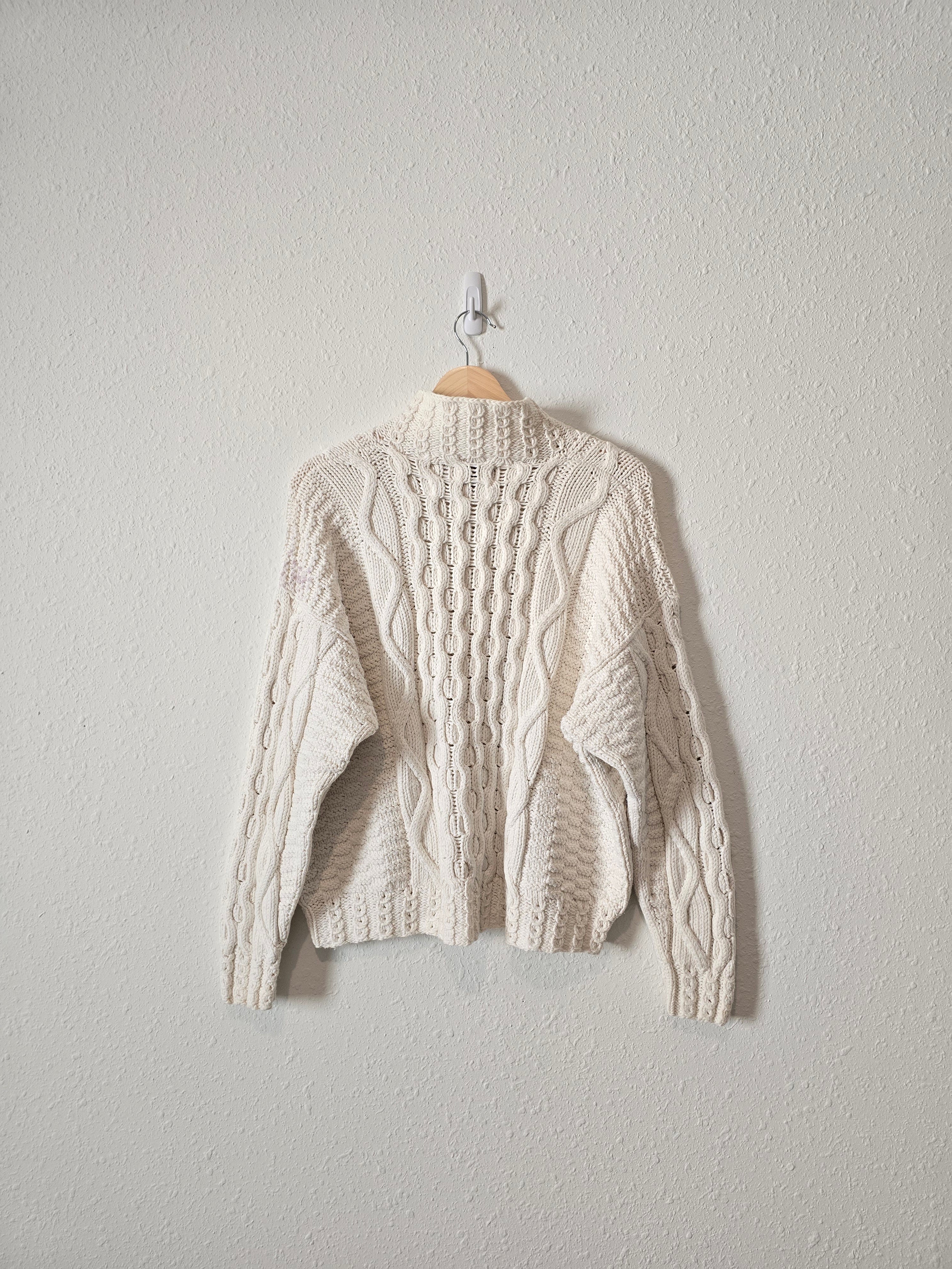 Vintage Chunky Mockneck Sweater (S/M)