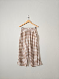 Aerie Gingham Relaxed Pants (M)